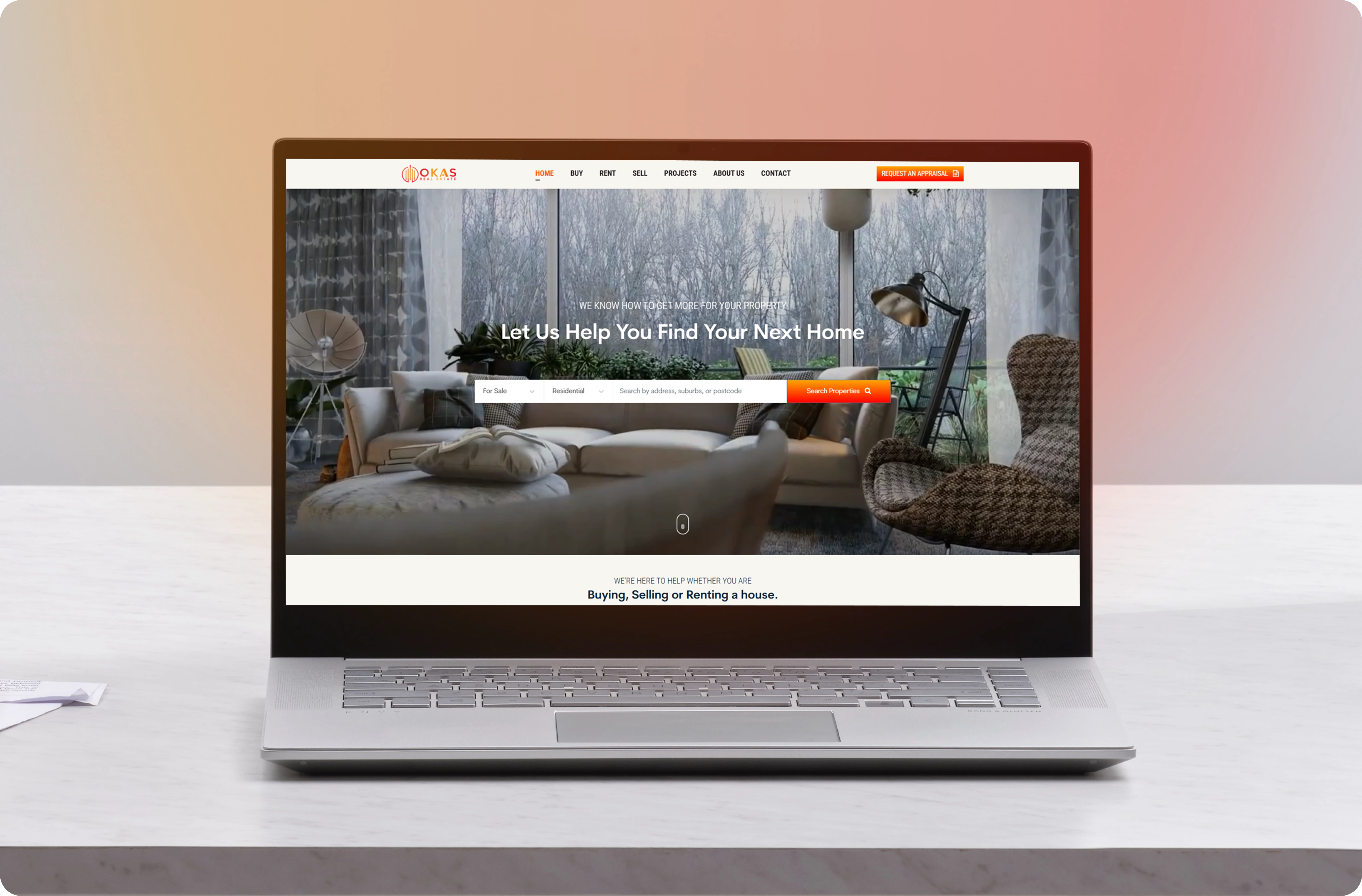 Okas real estate :  Buying, selling or renting a house